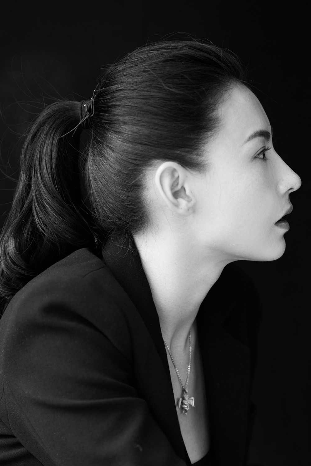 张柏芝黑白肖像大片来袭 酷柔并济容颜绝色