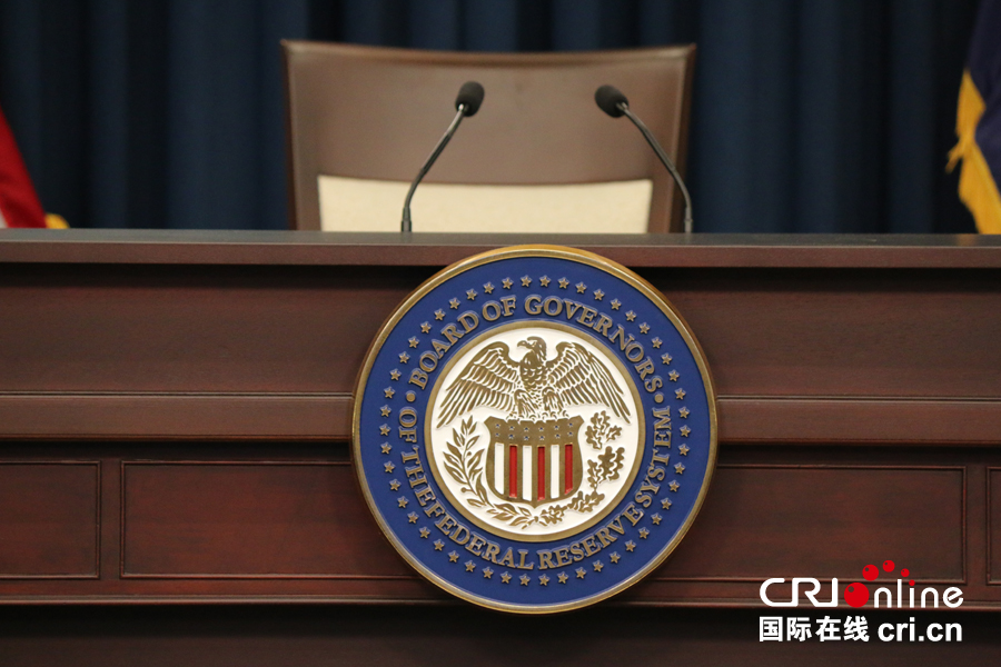 美联储徽章(赵新宇 摄)