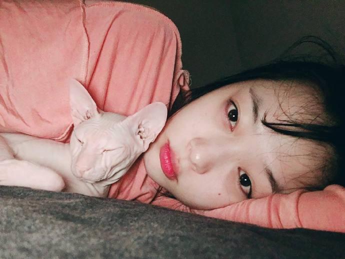 雪莉新照妆容夸张 红眉毛粉眼影画风诡异