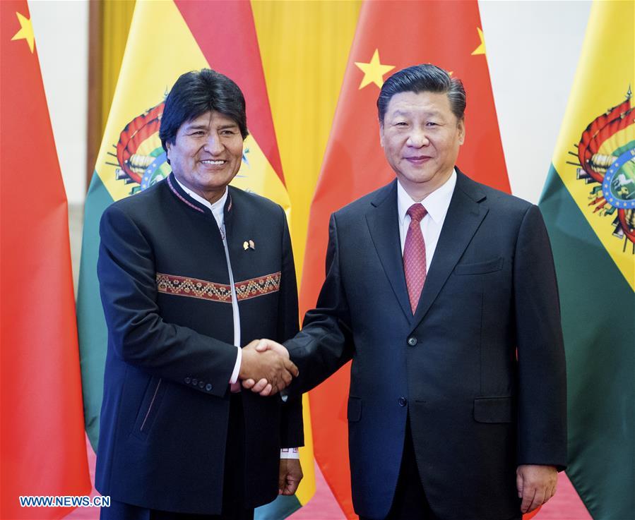 Xi, Morales hold talks, agree to establish China-Bolivia strategic partnership