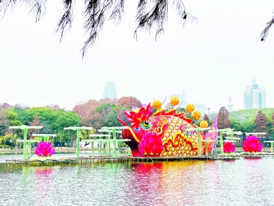 2020第六屆武漢東湖燈會點亮江城迎新春