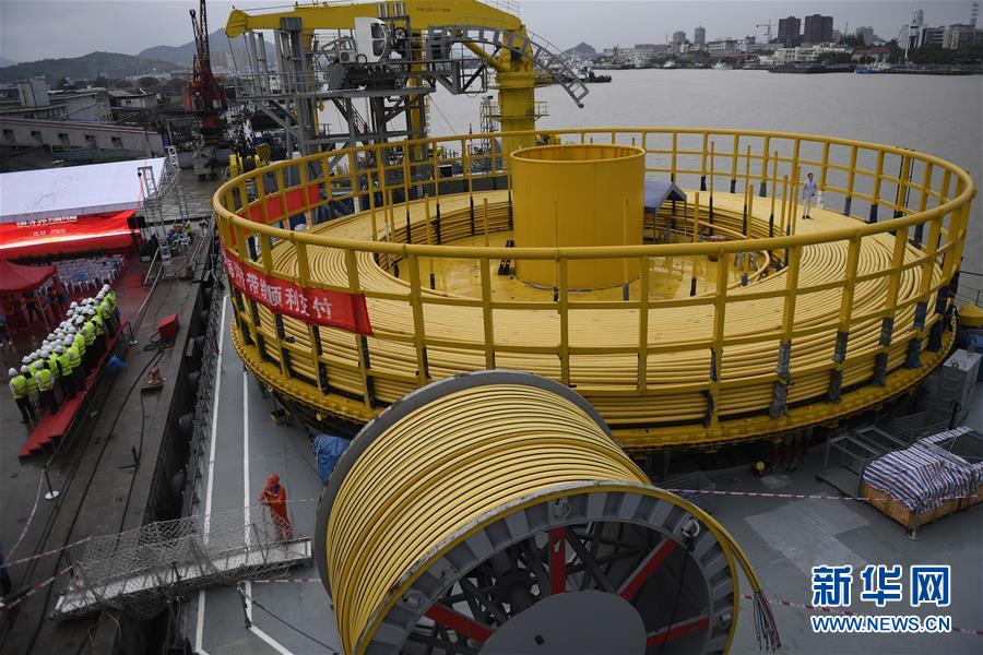 国产首根海洋脐带缆在宁波交付