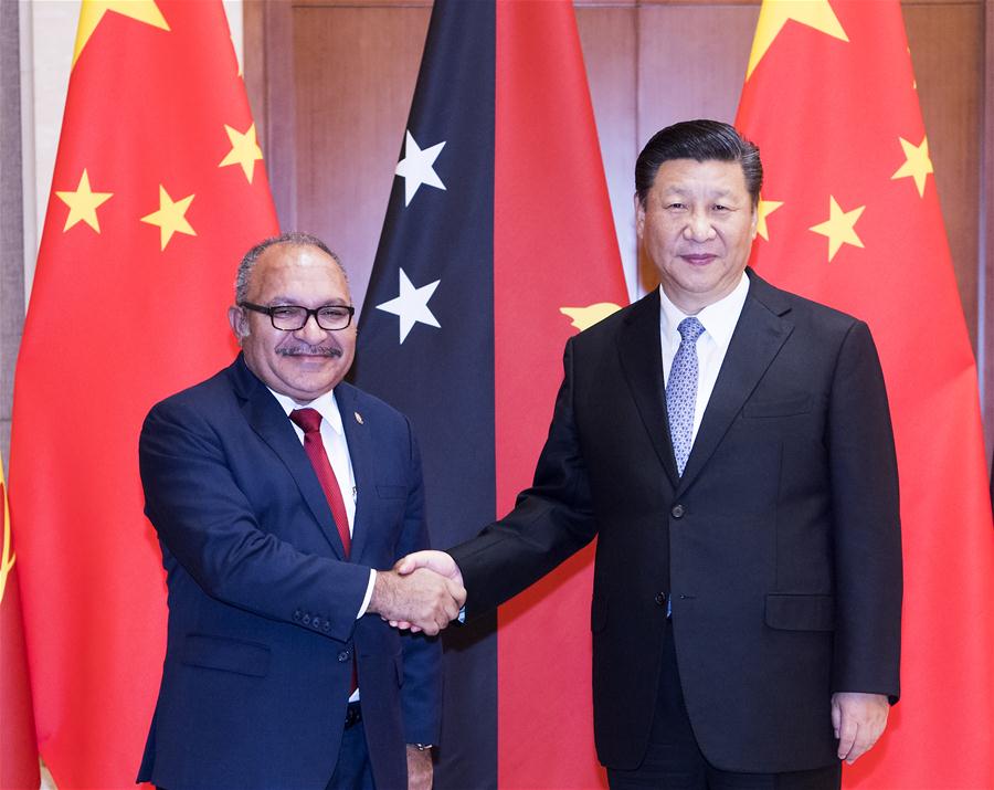Chinese president meets Papua New Guinea PM, calling for deepening cooperation