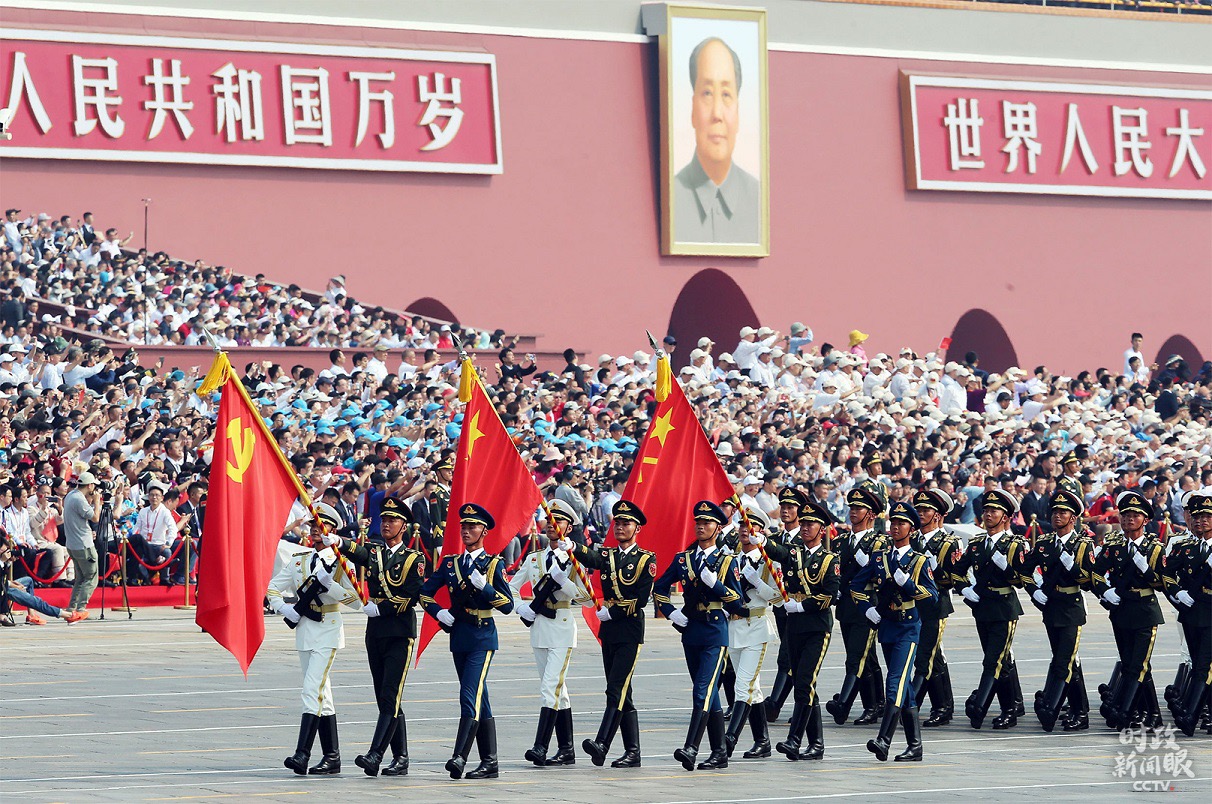 中国建党100周年大阅兵图片