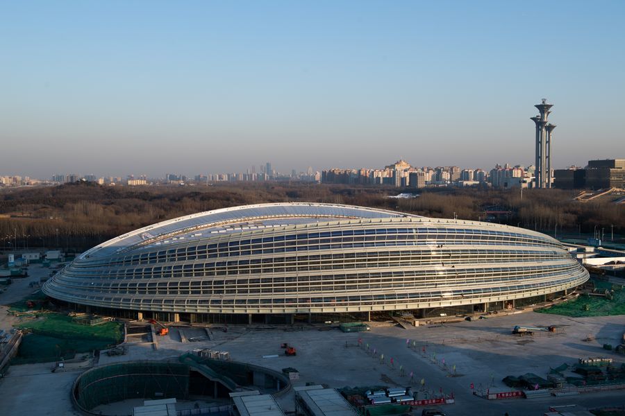 Beijing 2022 venue 'Ice Ribbon' main structure completed