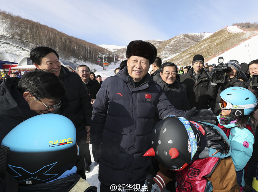 习近平在张家口市考察冬奥会筹办工作