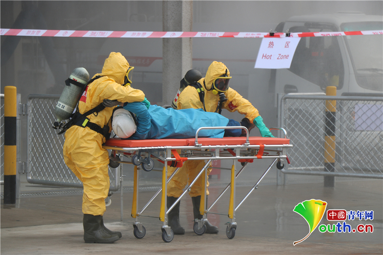 西安高新綜保區開展危化品泄漏生産安全事故應急演練