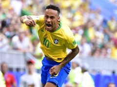 八分之一决赛：巴西队内马尔破门