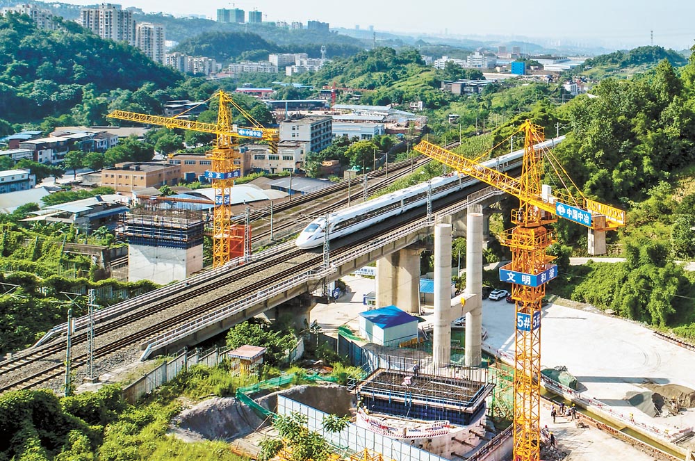 【焦點圖】重慶主城首座轉體橋建設進展順利