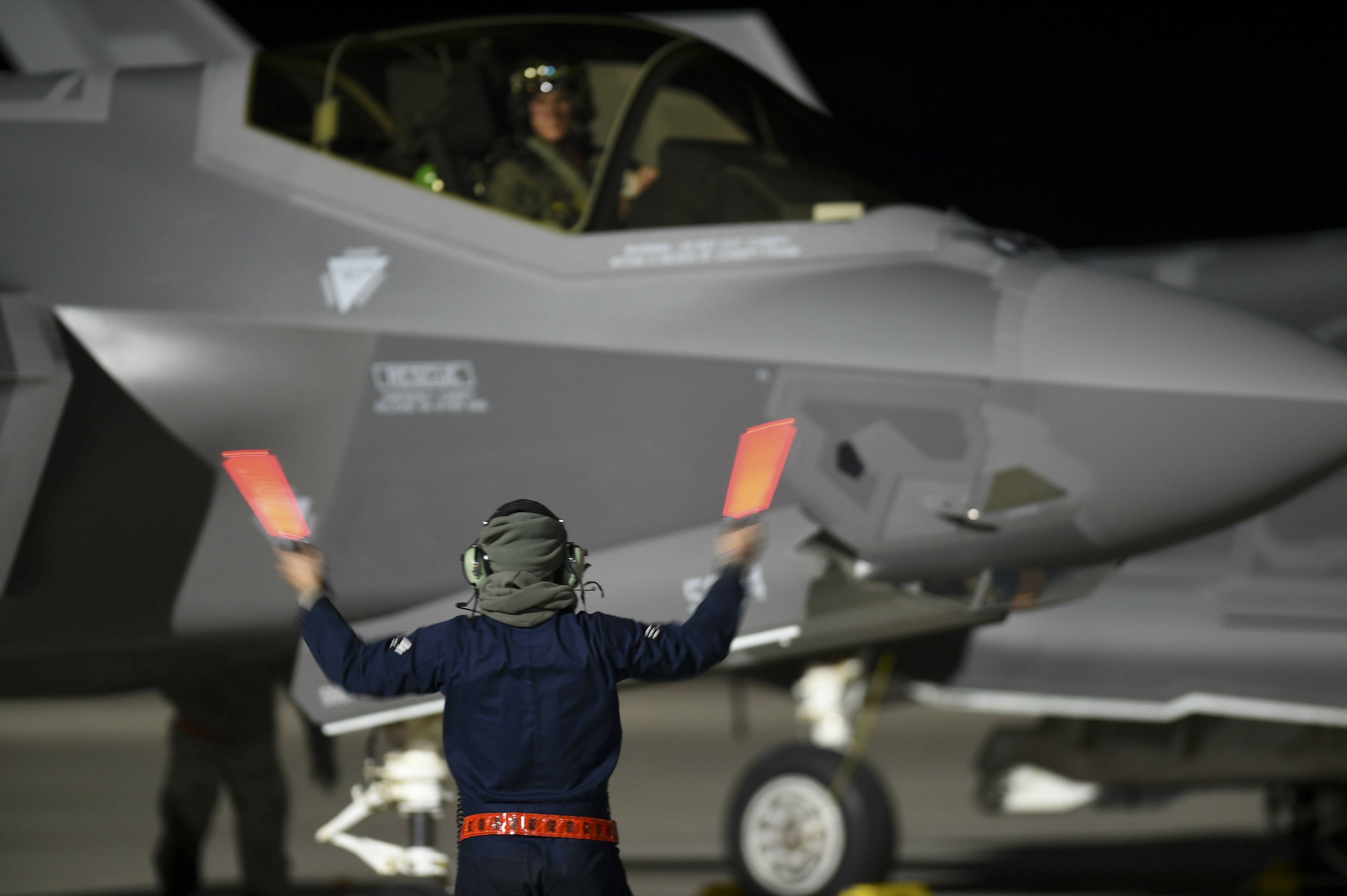 F35战斗机亮相美军开年演习