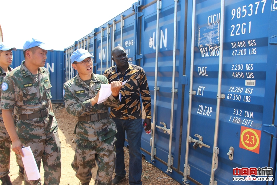 中国第3批赴南苏丹维和步兵营通过首次装备核查 中国第3批赴南苏丹维和步兵营通过首次装备核查
