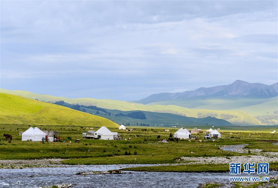 新疆那拉提：“空中草原”迎来旅游旺季