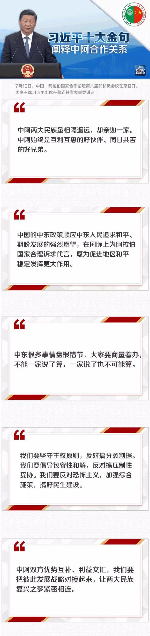 习近平十大金句阐释中阿合作关系