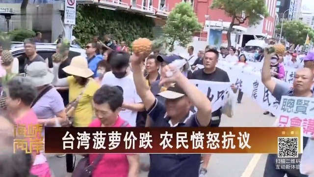 【海峡两岸】台湾菠萝价跌 农民愤怒抗议_fororder_20180705-1