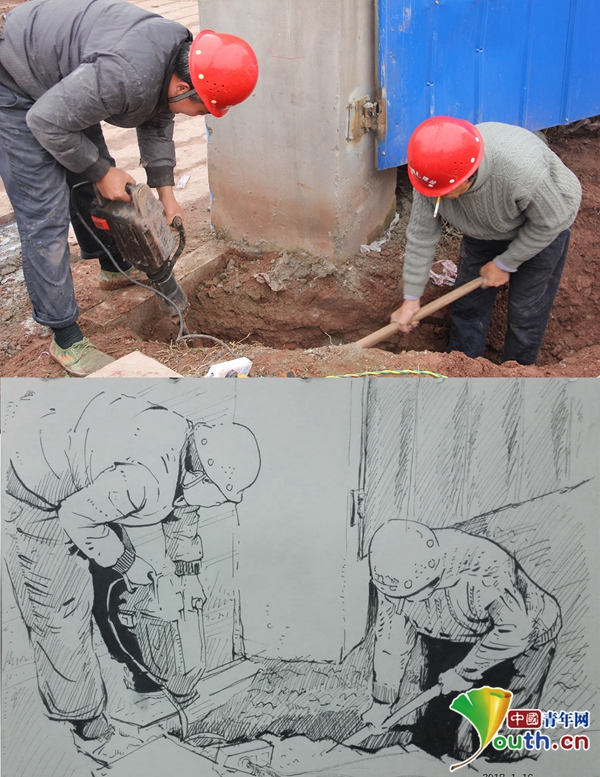 [网络媒体走转改]城市的建设者 让我为你画张像