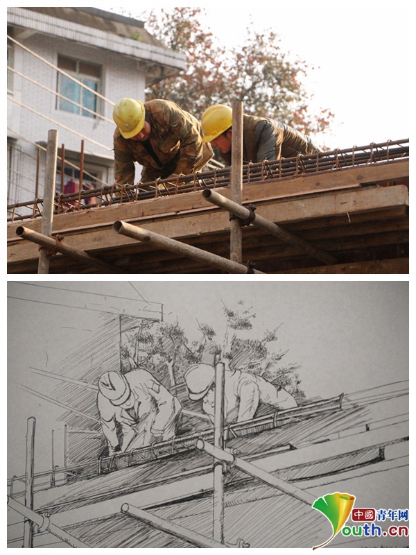 [网络媒体走转改]城市的建设者 让我为你画张像
