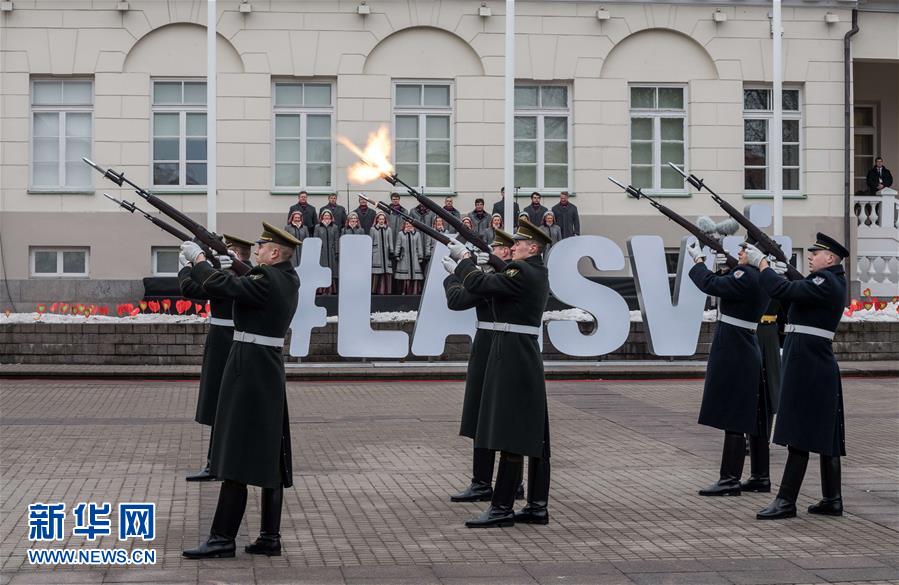 立陶宛庆祝独立99周年(组图)
