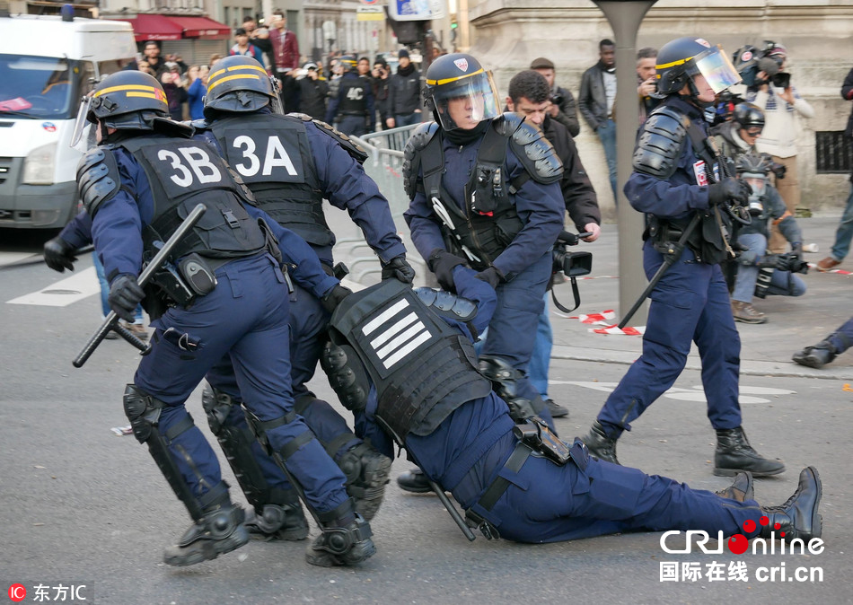 法國民眾持續抗議警察暴力 發生激烈衝突(高清組圖)