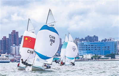 海南省運會帆船帆板賽海口揚帆