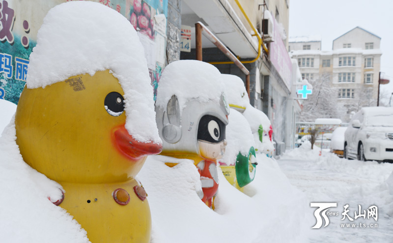 19小時大雪襲城 烏魯木齊開啟“刨”車模式(組圖)
