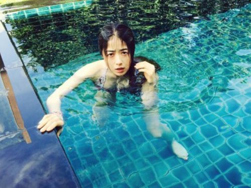 女明星出水素颜照蒋欣惊悚杨幂张馨予身材好