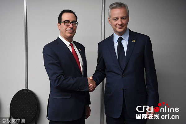 圖片默認標題_fororder_法國財長勒梅爾（右）與美國