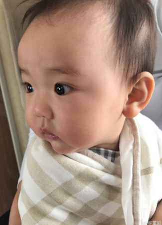 董璇晒女儿近照 小公主瞪着大眼睛萌萌哒