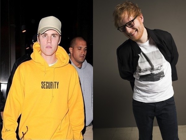 艾德希兰曝曾挥球杆打伤比伯 被保镖眼神吓傻(图)