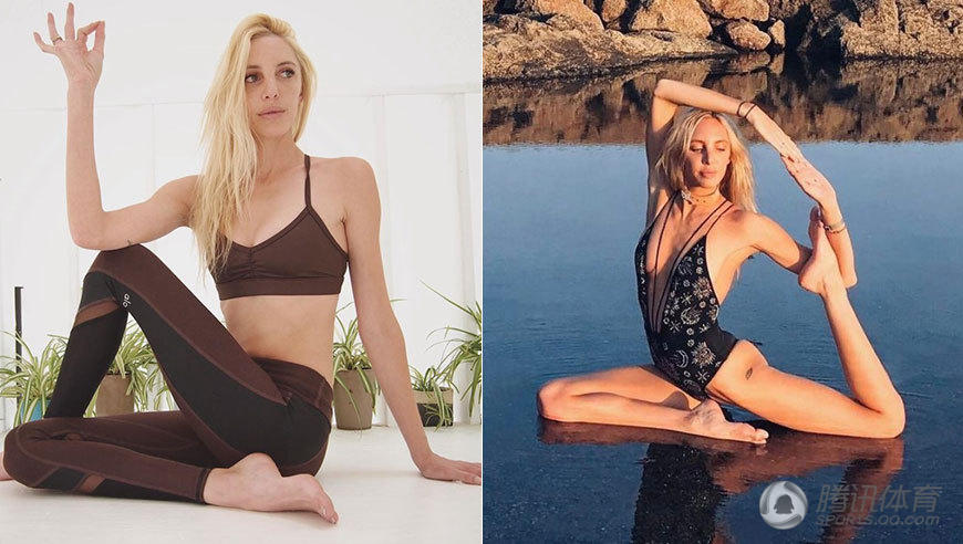 美国瑜伽教练太性感 腿长惊人对劈叉上瘾