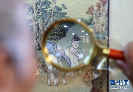 传统苏绣“复活”传世名画