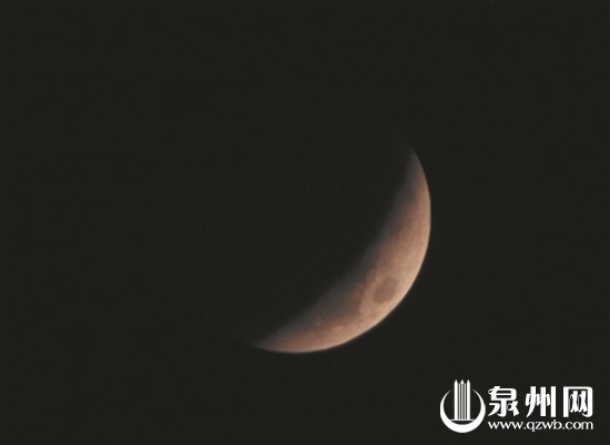 南安天柱山顶观测月全食和火星冲日 共同见证星月童话