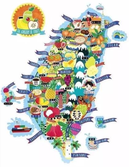 带上这份地图 吃遍台湾好吃的水果