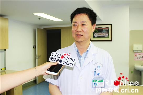 陕西省人民医院肿瘤外科主任李建辉接受国际在线陕西频道采访