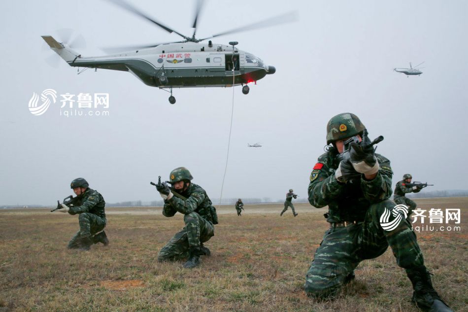 揭秘山东武警“空中雄鹰” 直升机部队能打能救能跑能飞