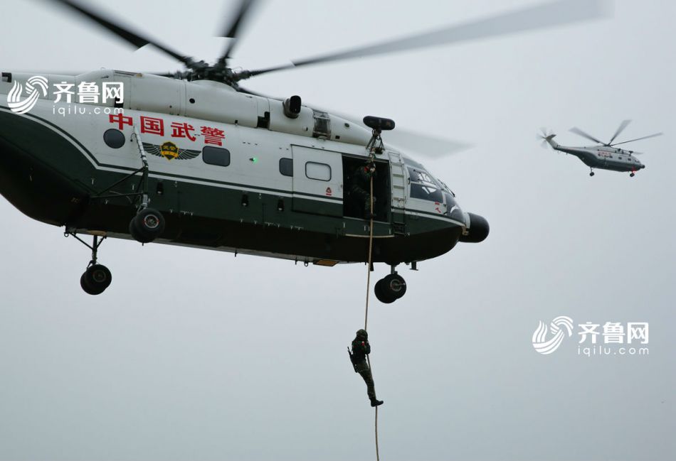 揭秘山东武警“空中雄鹰” 直升机部队能打能救能跑能飞