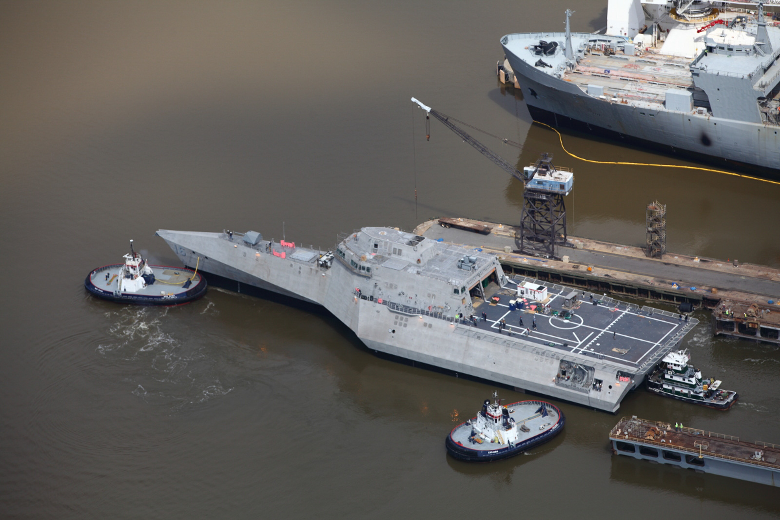 美军最新一艘濒海战斗舰下水