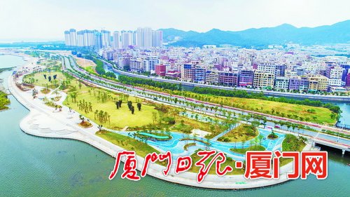 美麗帶狀公園為廈門馬鑾灣新城添彩 預計10月前基本建成