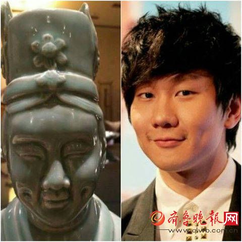 雕像撞脸林俊杰 网友看完笑翻表示：根本相似度100%！