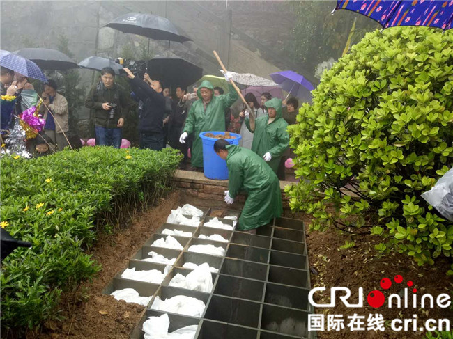 【區縣聯動】【涪陵】重慶涪陵區青龍山陵園為44名群眾免費花葬  【區縣聯動】重慶涪陵青龍山陵園為44名群眾免費花葬