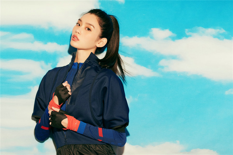 奚梦瑶时尚运动写真 阳光酷girl活力四射 - 国际在线移动版