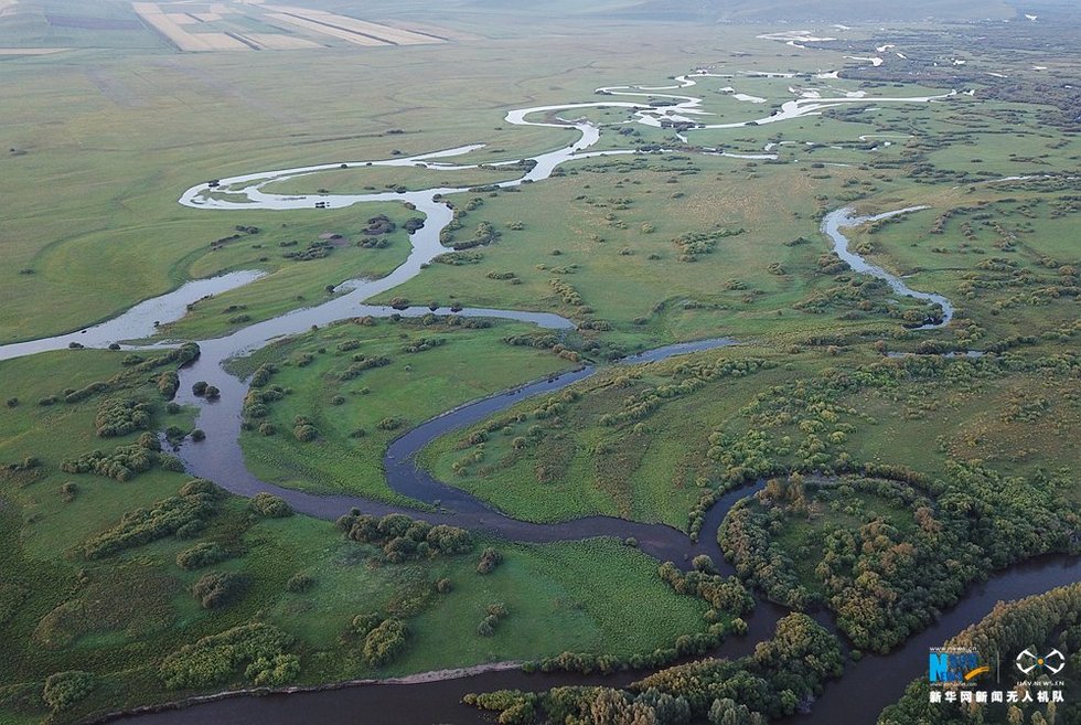 内蒙古：航拍壮美额尔古纳湿地