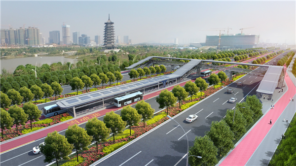 【唐已審】【供稿】南寧園博園配套項目BRT二號線2018年內投入試運營