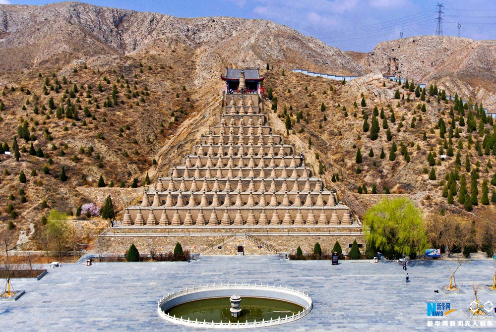 航拍中国现存的大型古塔群——青铜峡108塔(组图)