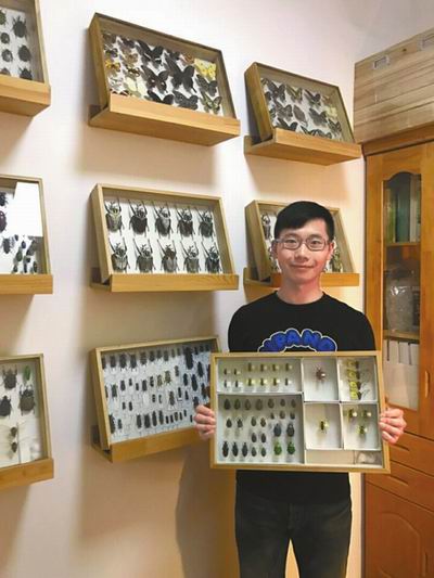 成都虫痴3年发现5个昆虫新物种 以妻之名命名新种虫