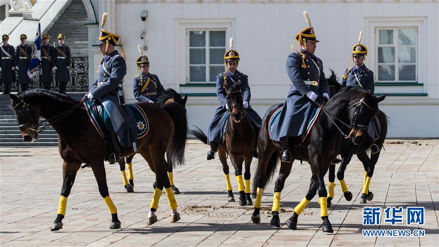俄羅斯總統警衛團舉行2017年度首次換崗儀式