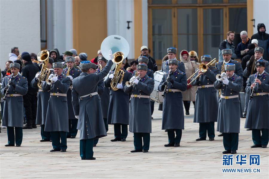 俄羅斯總統警衛團舉行2017年度首次換崗儀式