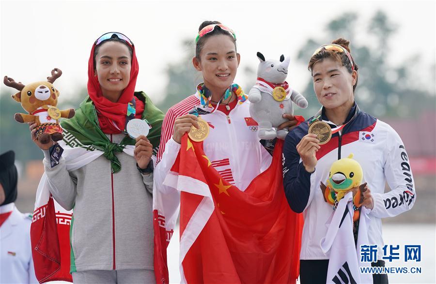 亚运会皮划艇——女子单人皮艇500米：中国队李悦夺冠