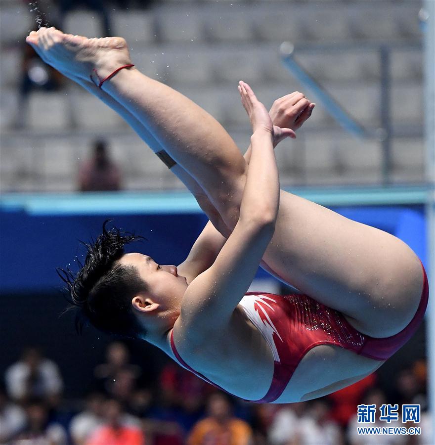 跳水女子1米板：中国选手陈艺文获得亚军