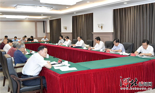 9月6日,省委书记,省人大常委会主任王东峰到正定县调研检查
