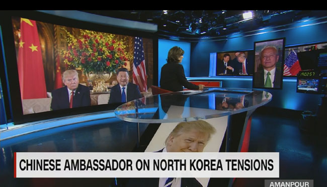 崔天凯大使接受美国有线电视新闻网(cnn)专访